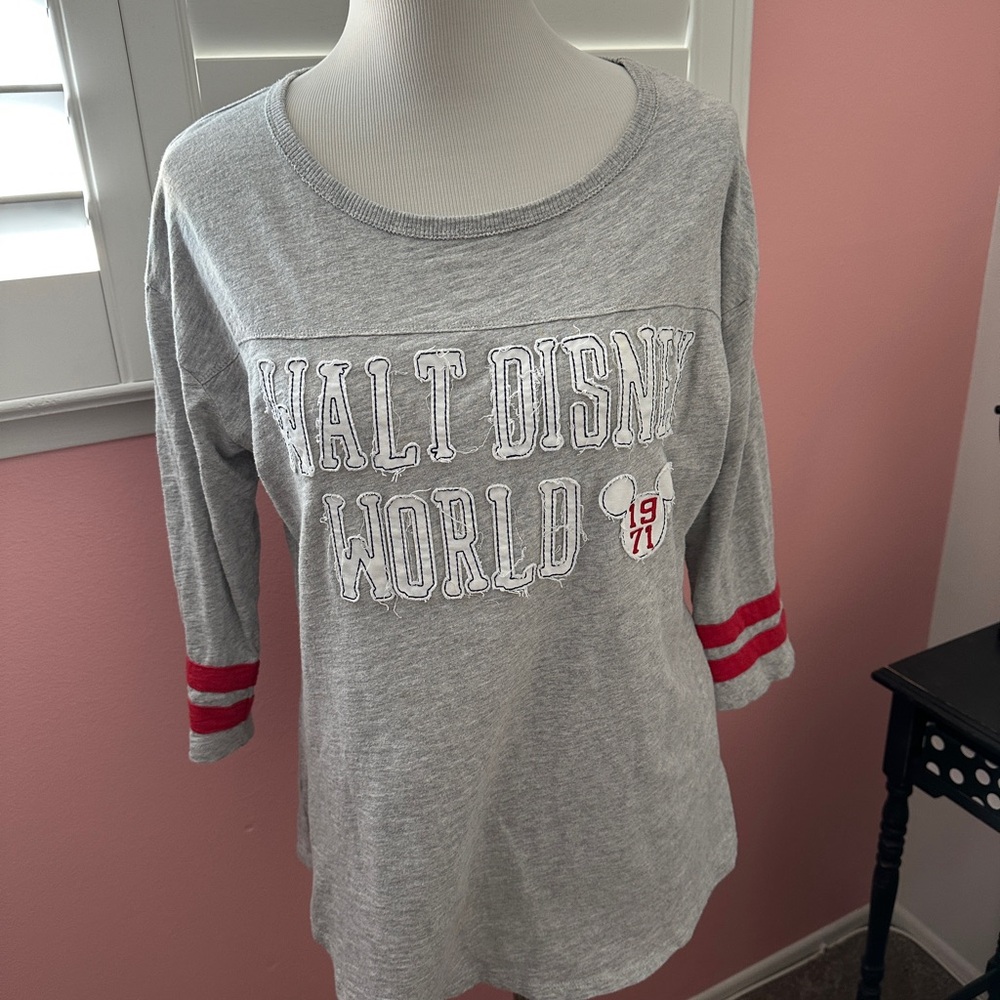 Disney Parks Gray Top .. Size L